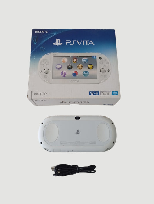 consola psvita slim white en caja liberada en micro sd 32 gb