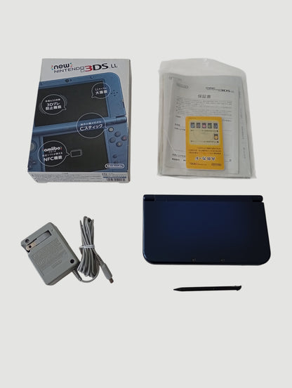 consola nintendo new 3ds xl metallic blue liberada en micro sd 32 gb