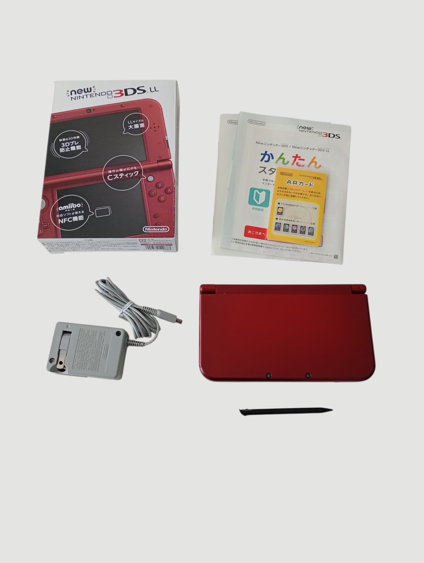 consola nintendo new 3ds xl metallic red liberada en micro sd 32 gb