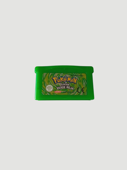 cartucho pokemon verde hoja original español game boy advance