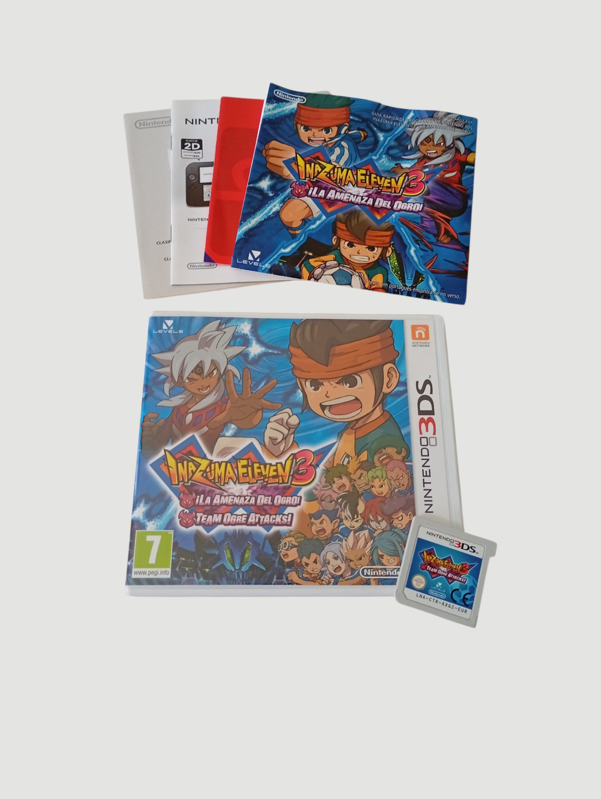 inazuma eleven 3 la amenaza del ogro original español nintendo 3ds
