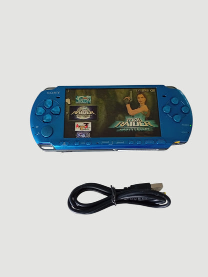 Consola psp 3000 carnival blue liberada en micro sd 32 gb