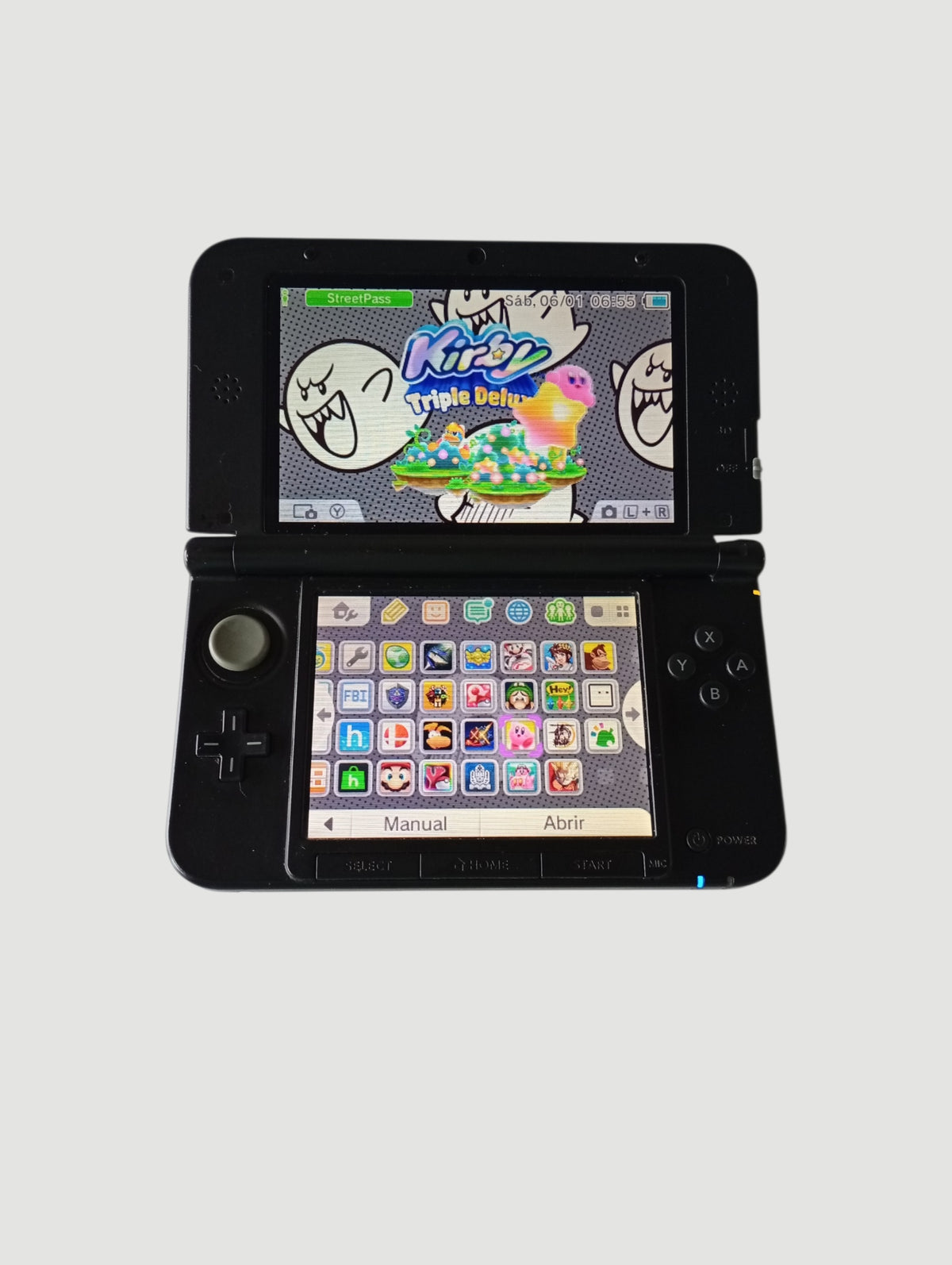 Consola nintendo 3ds old xL azul liberada en micro sd 32 gb