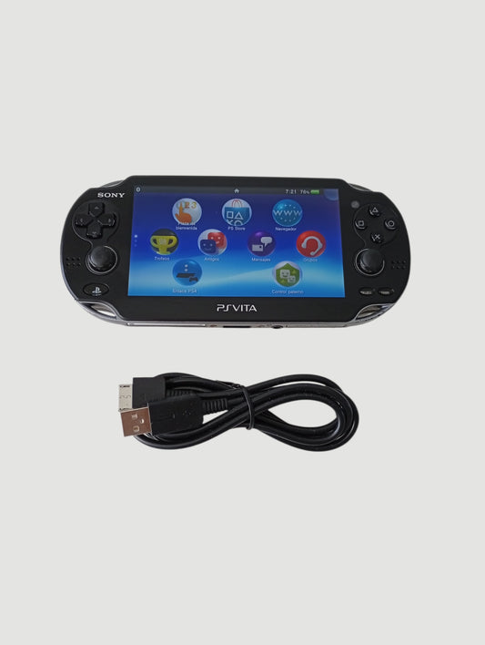 Consola psvita fat negra liberada en micro sd 32 gb