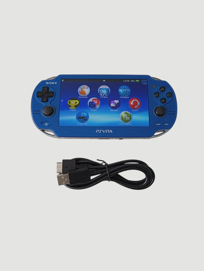 consola psvita fat sapphire blue liberada en micro sd 32 gb