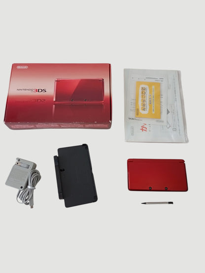 consola nintendo 3ds old red en caja liberada en micro sd 32 gb