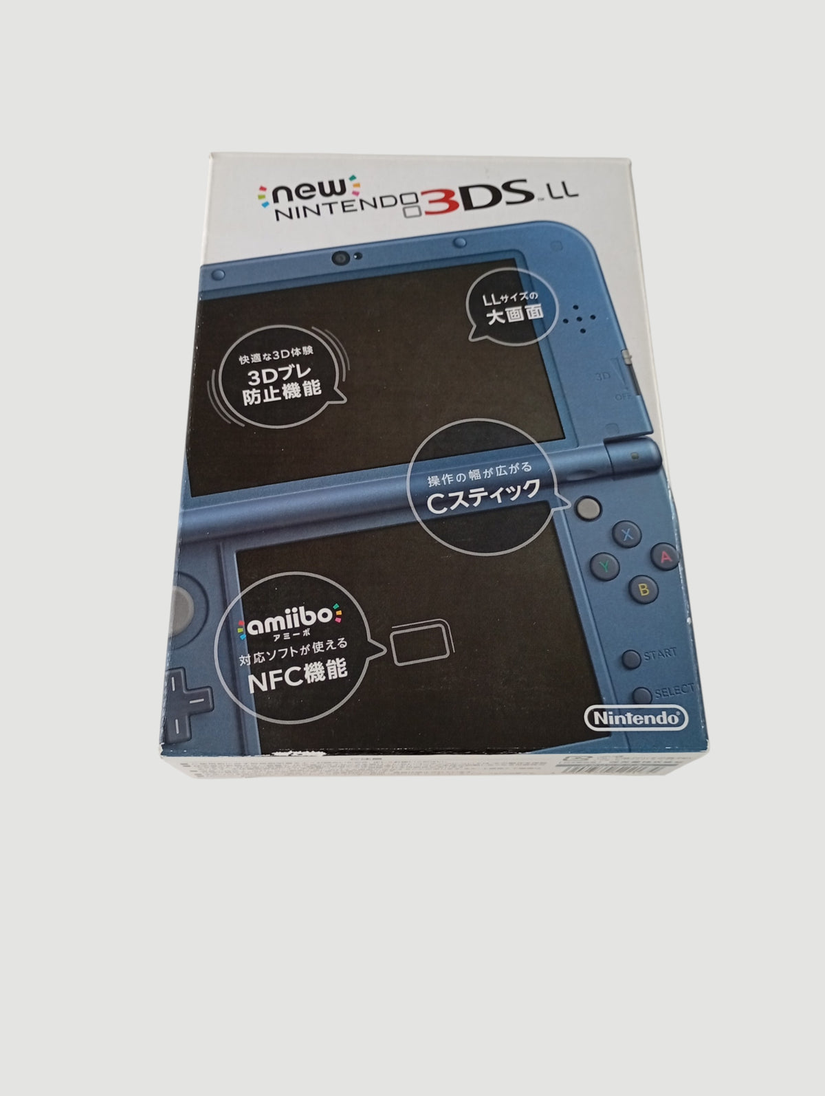 consola nintendo new 3ds xl metallic blue en caja liberada en micro sd 32 gb