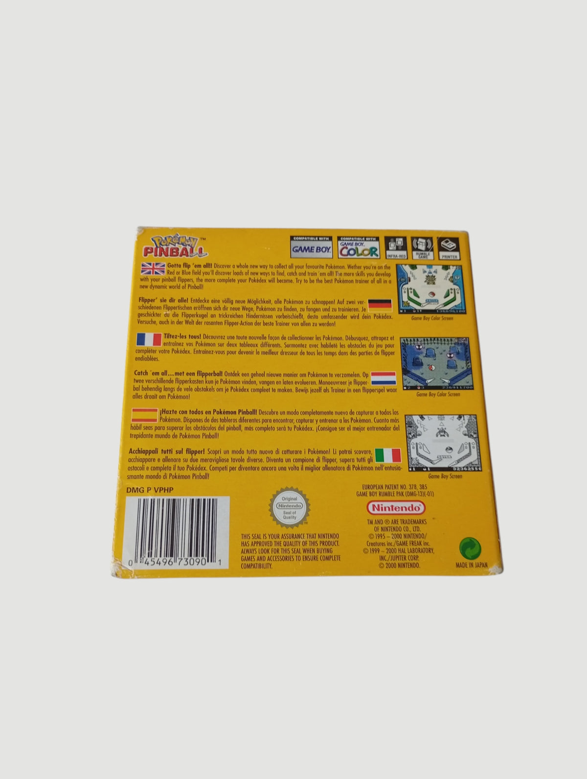 pokemon pinball game boy color en caja original español