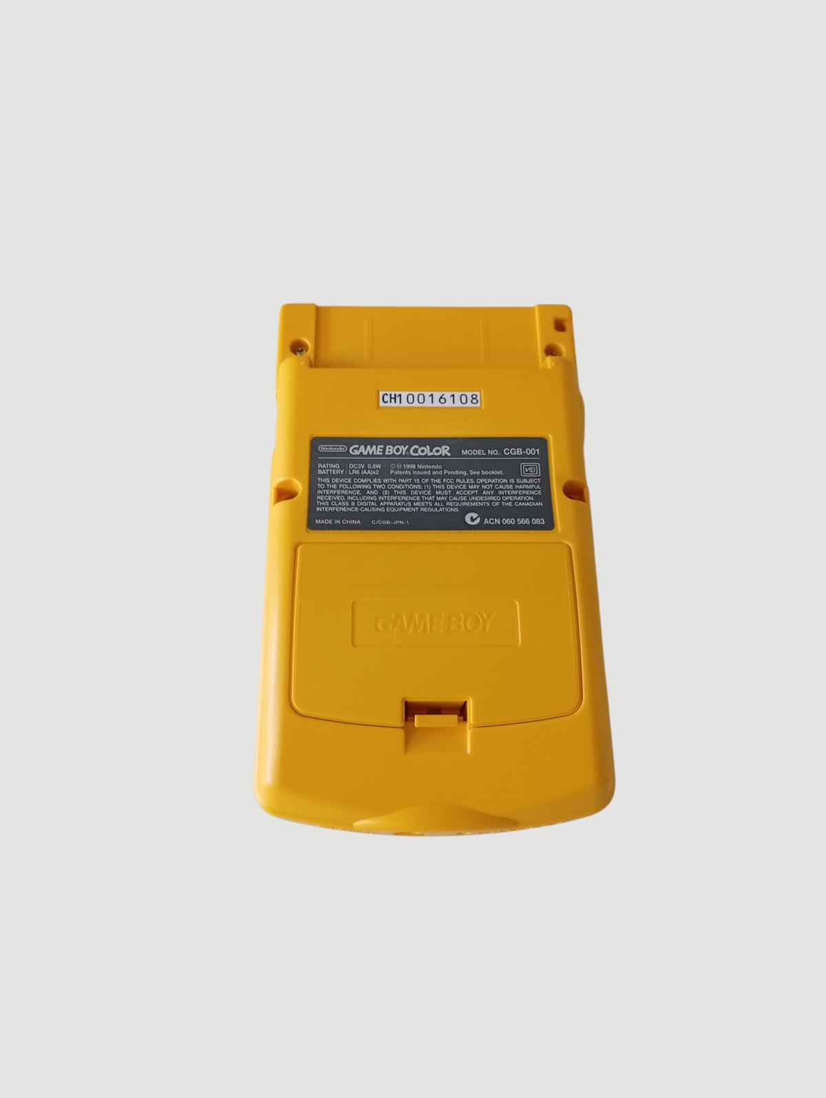 consola game boy color amarilla