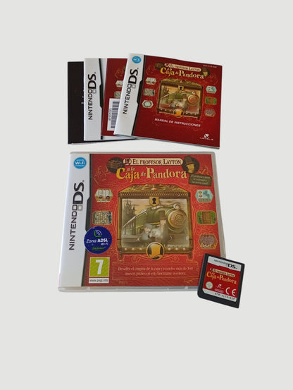 el profesor Layton y la caja de Pandora original español nintendo ds
