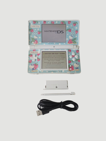Consola nintendo ds lite blanca con pegatina Hello Kitty