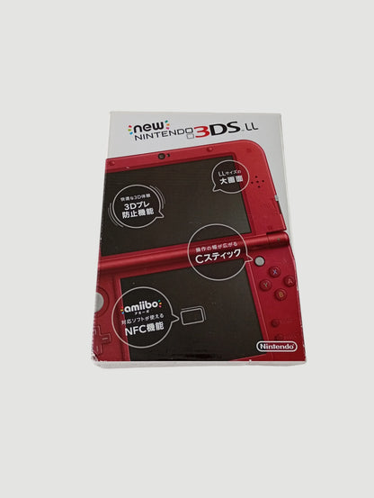 Consola nintendo new 3ds xl metallic red en caja liberada en micro sd 32 gb