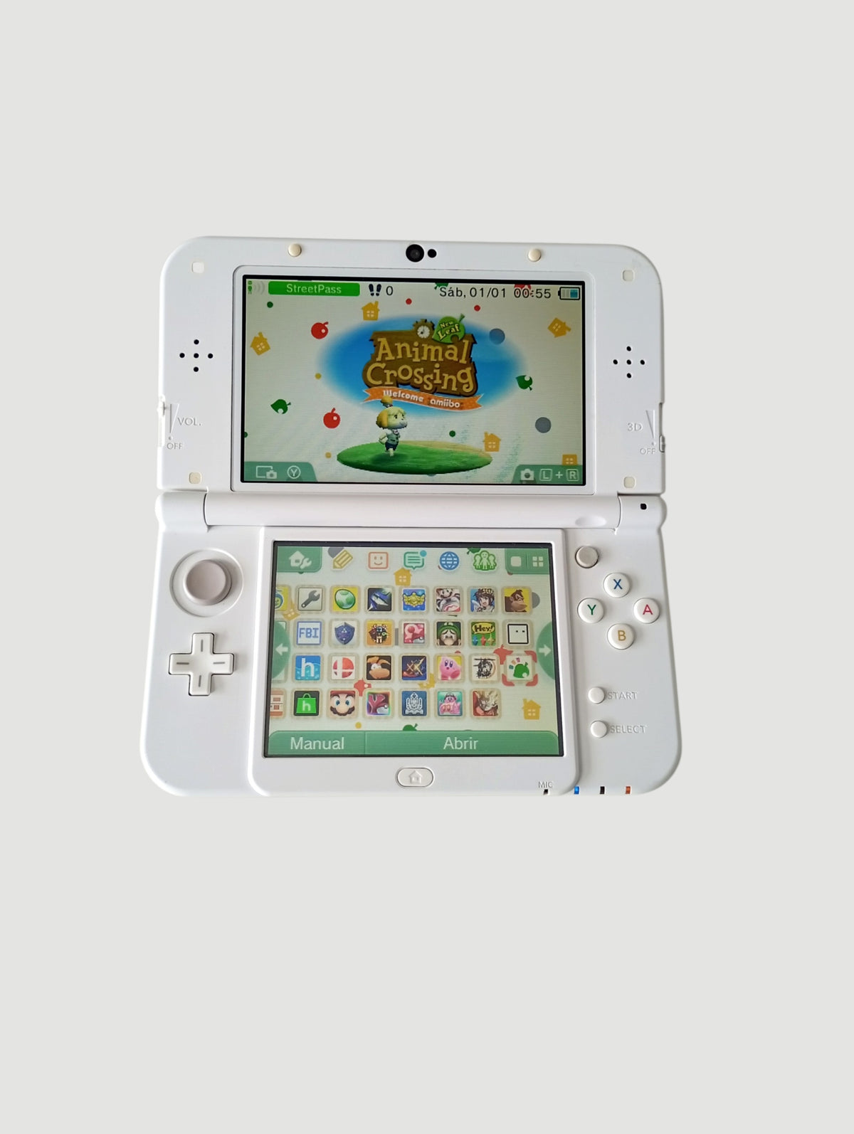 Consola nintendo new 3ds xl edicion especial animal crossing liberada en micro sd 32 gb