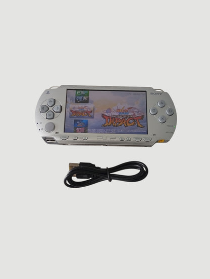 Consola psp 1000 mystic silver  liberada en micro sd 32 gb