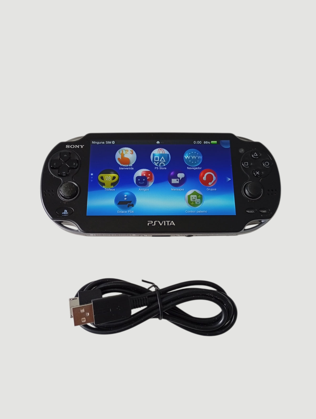 Consola psvita fat negra liberada en micro sd 32 gb