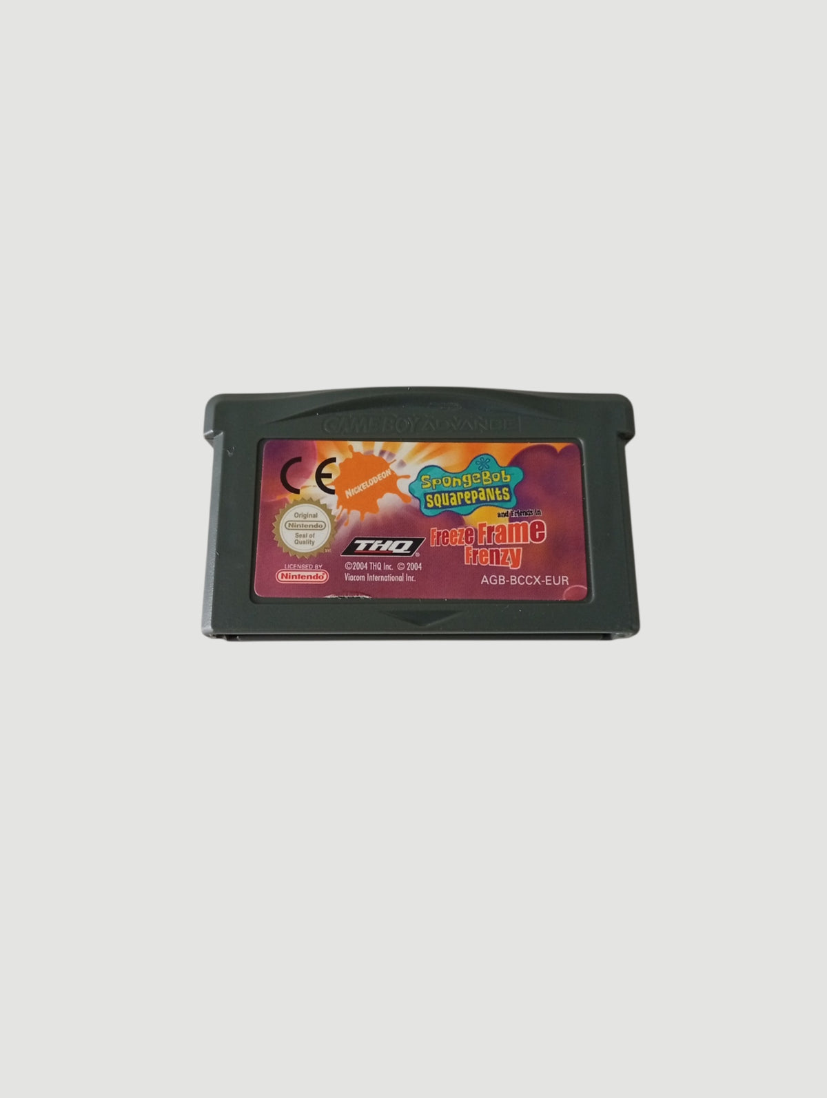 cartucho bob esponja y sus amigos en la camara loca original español game boy advance