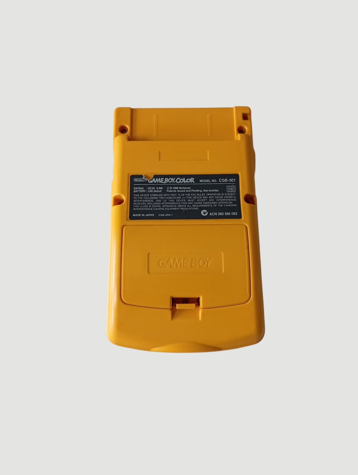 consola game boy color amarilla