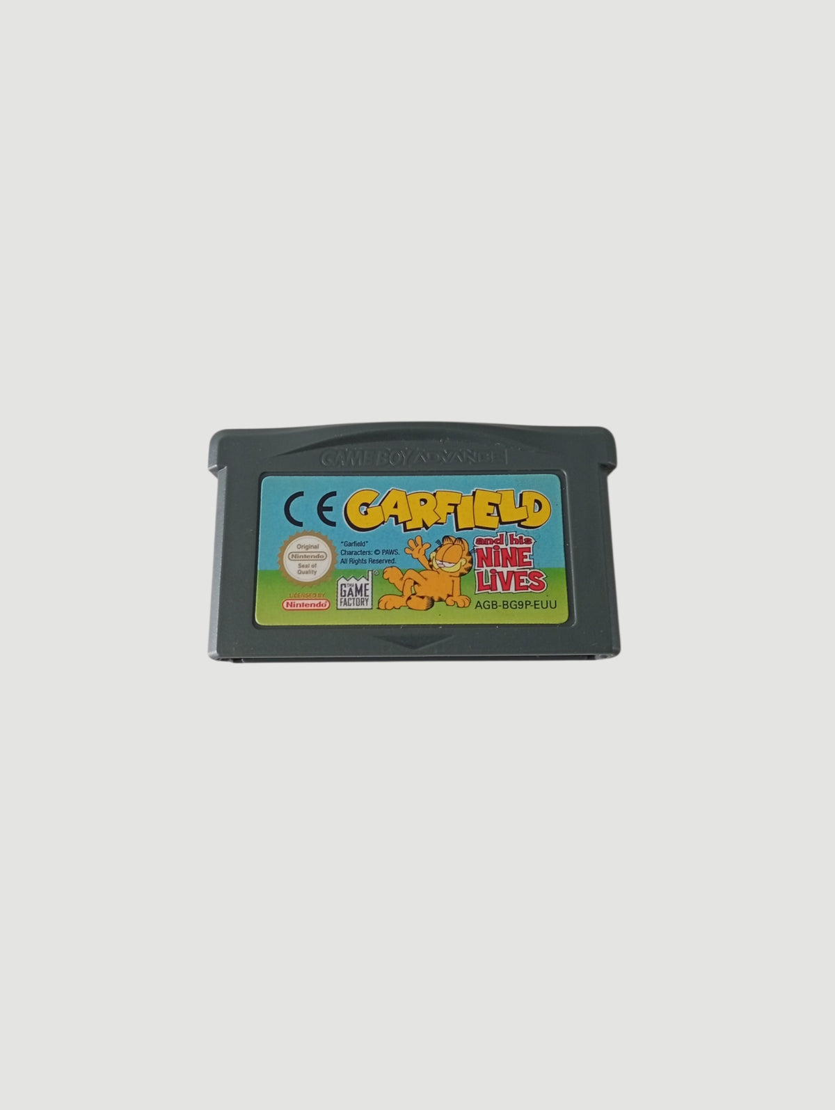 cartucho Garfield y sus nueve vidas original español game boy advance