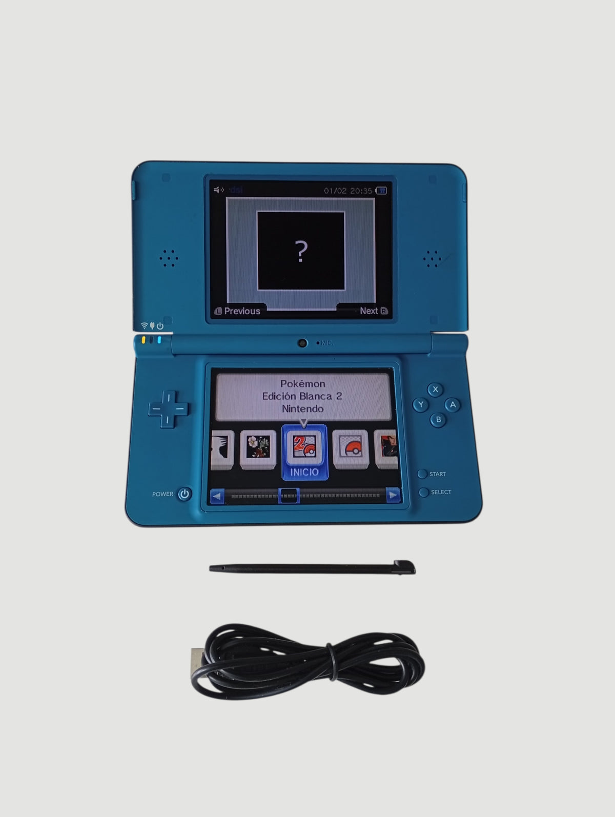 consola nintendo dsi xl azul liberada en micro sd 32 gb