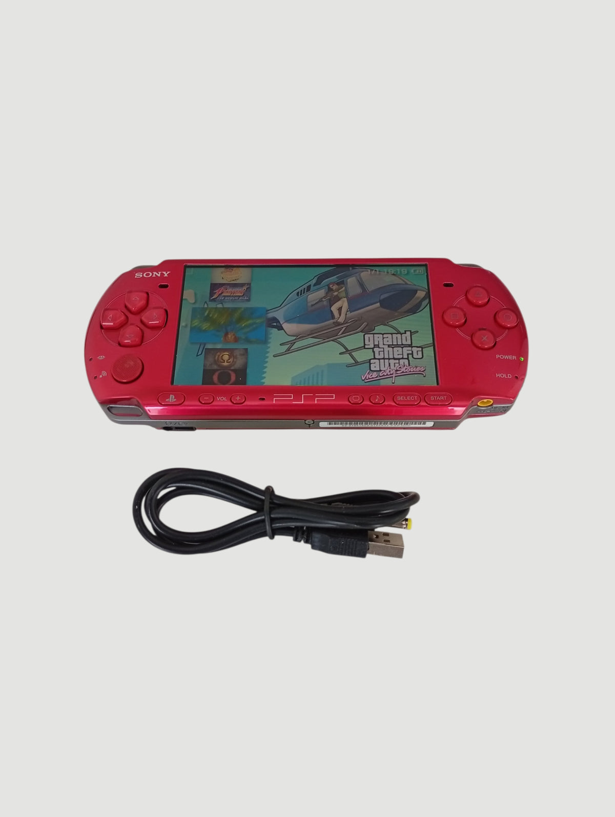 consola psp 3000 carnival red liberada en micro sd 32 gb