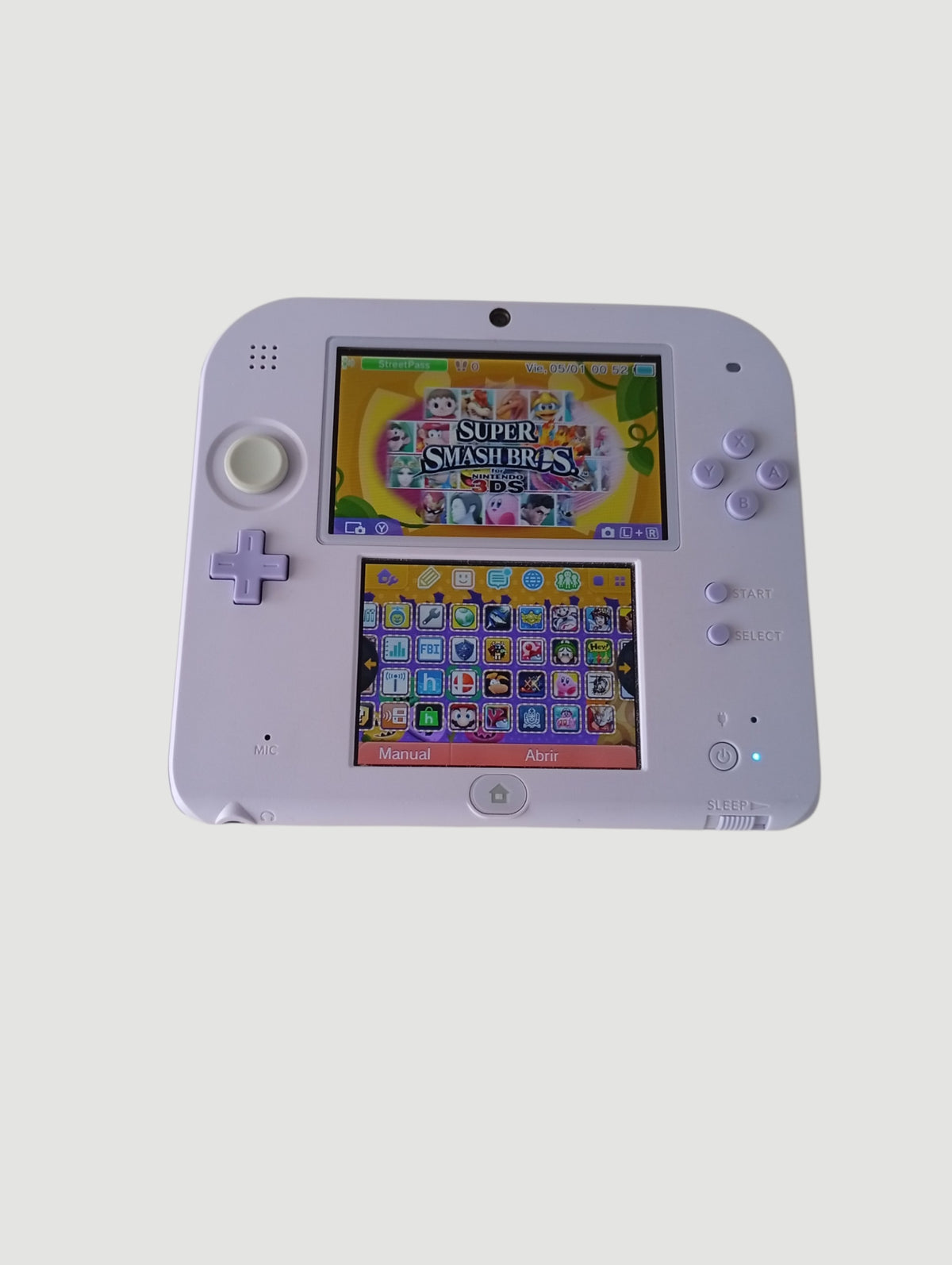 consola nintendo 2ds edicion especial lavanda liberada en micro sd 32 gb