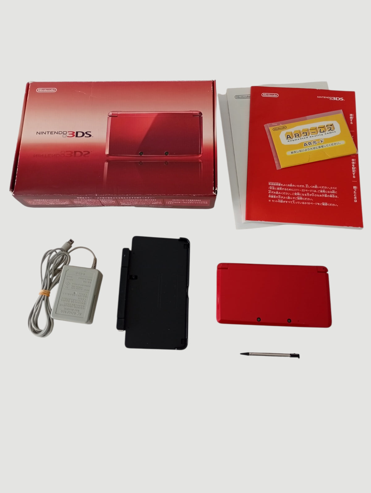 consola nintendo 3ds old roja en caja liberada en micro sd 32 gb