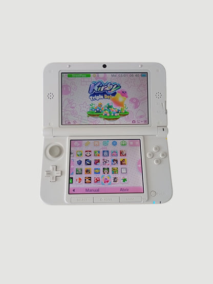 consola nintendo 3ds old xl white liberada en micro sd 32 gb