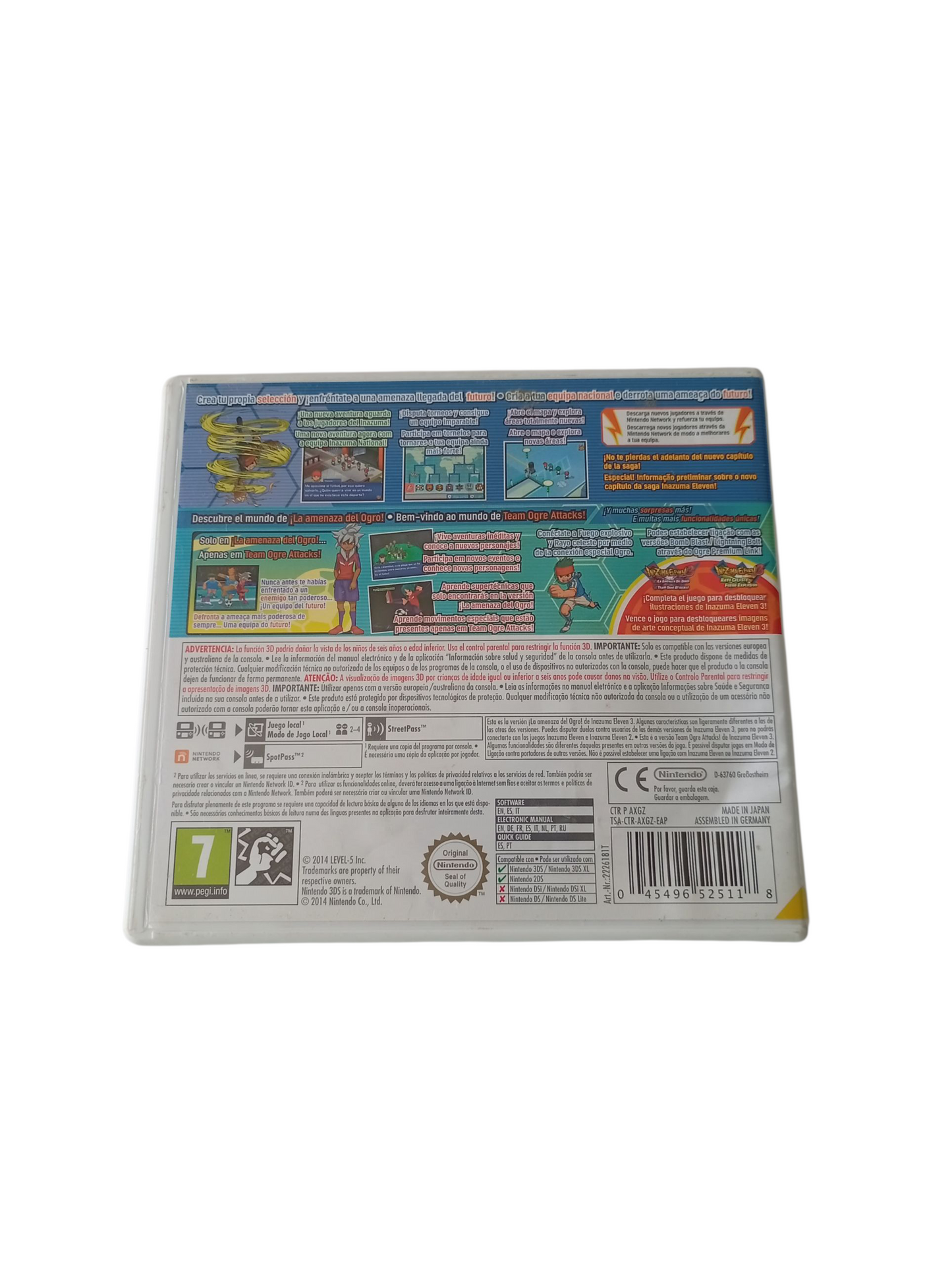 inazuma eleven 3 la amenaza del ogro español