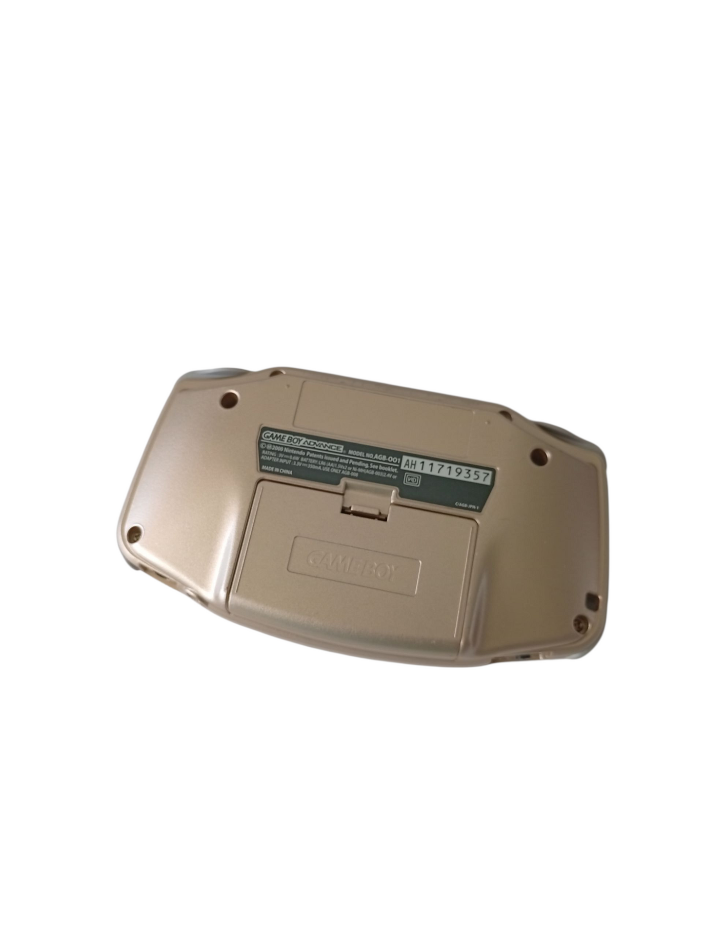 consola game boy advance dorada
