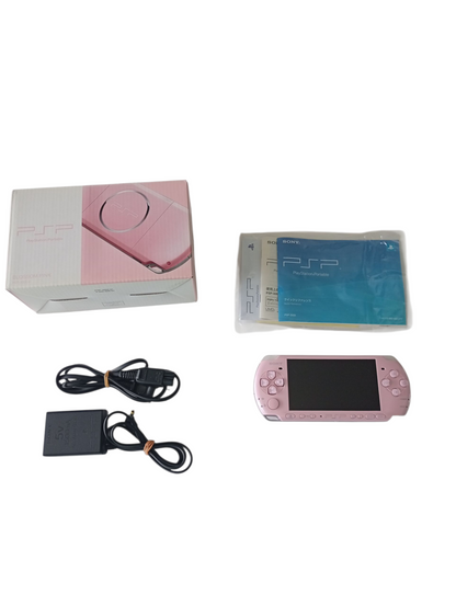 consola psp 3000 en caja rosada