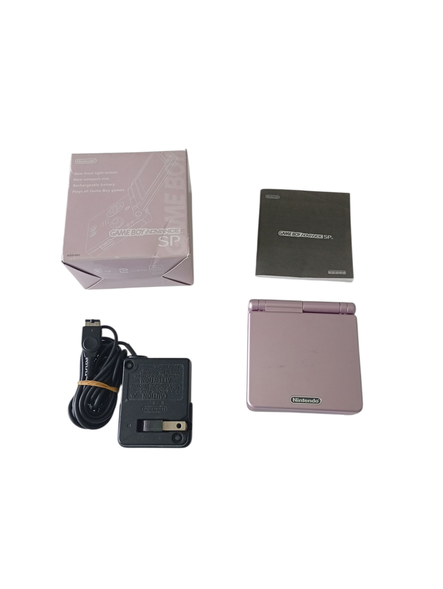 consola game boy advance sp 001 en caja rosada