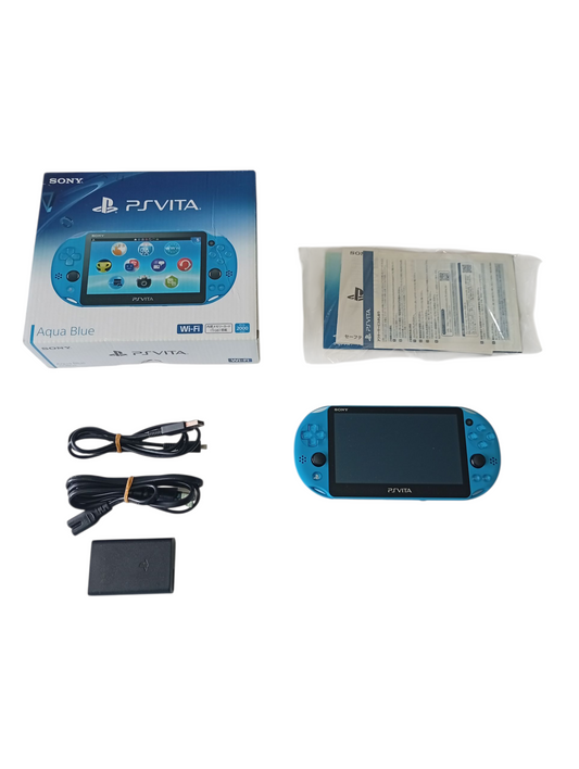 consola ps vita aqua blue en caja