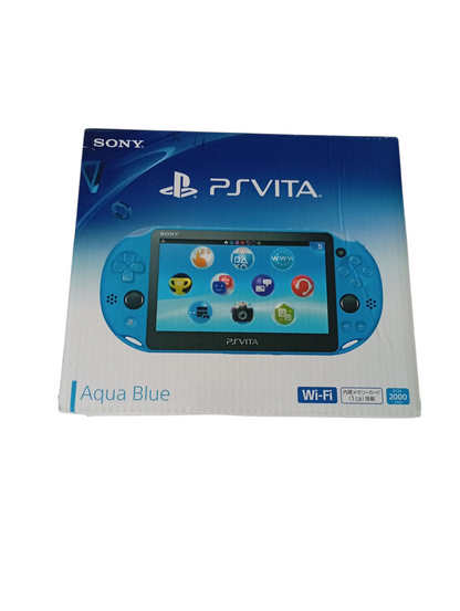 consola ps vita aqua blue en caja