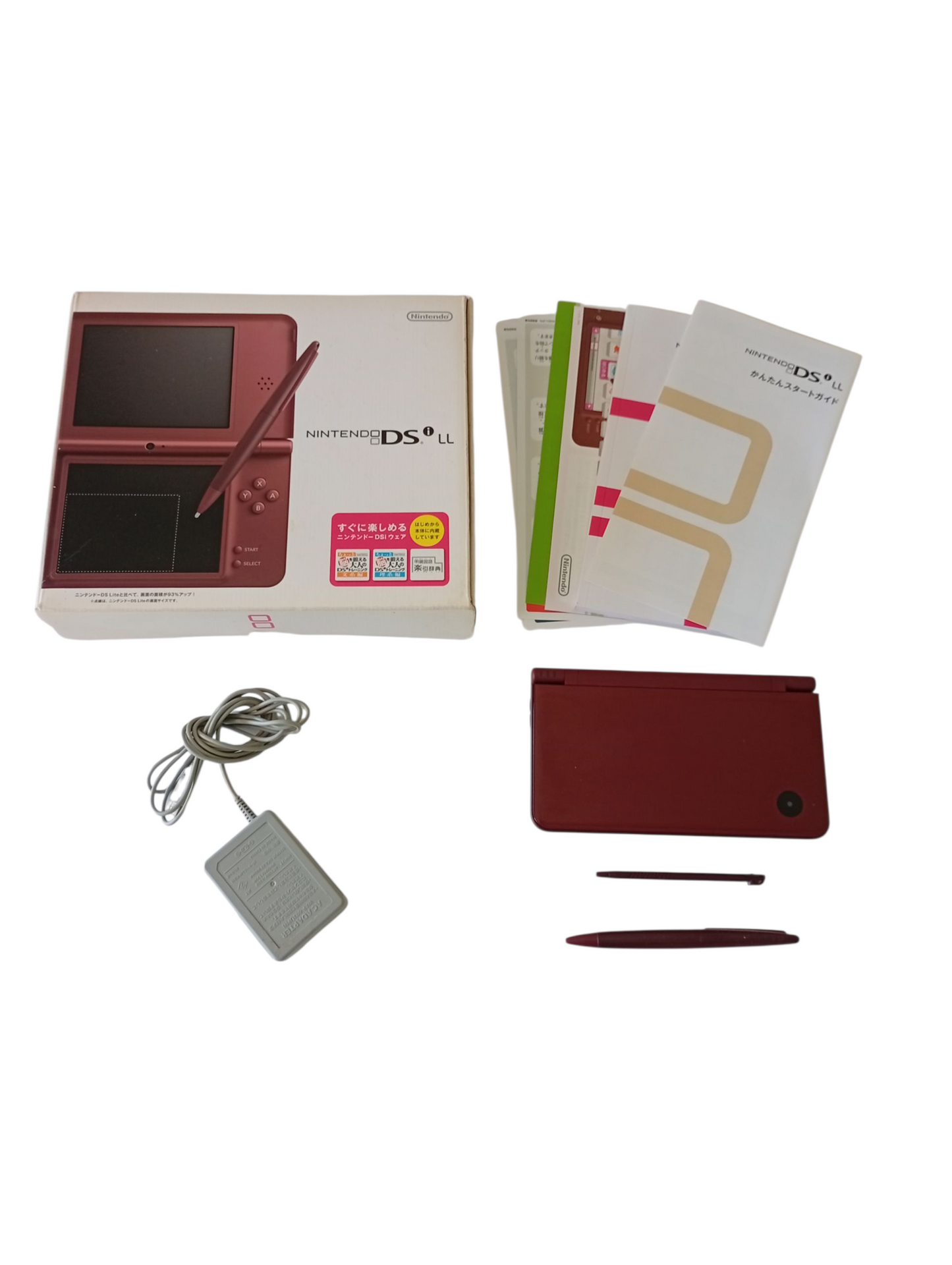 consola Nintendo dsi xl burdeo en caja