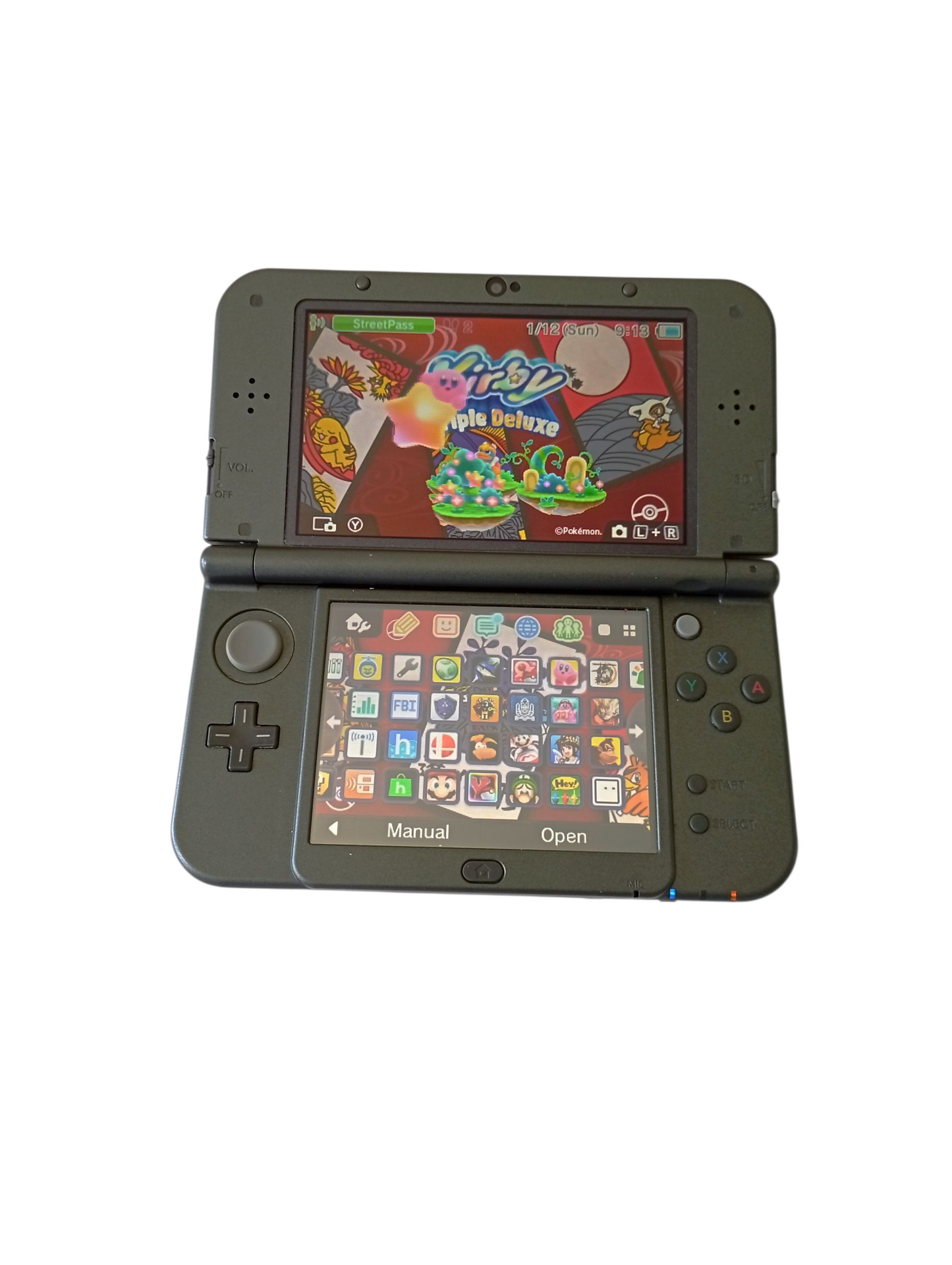 consola new 3ds xl black metallic en caja