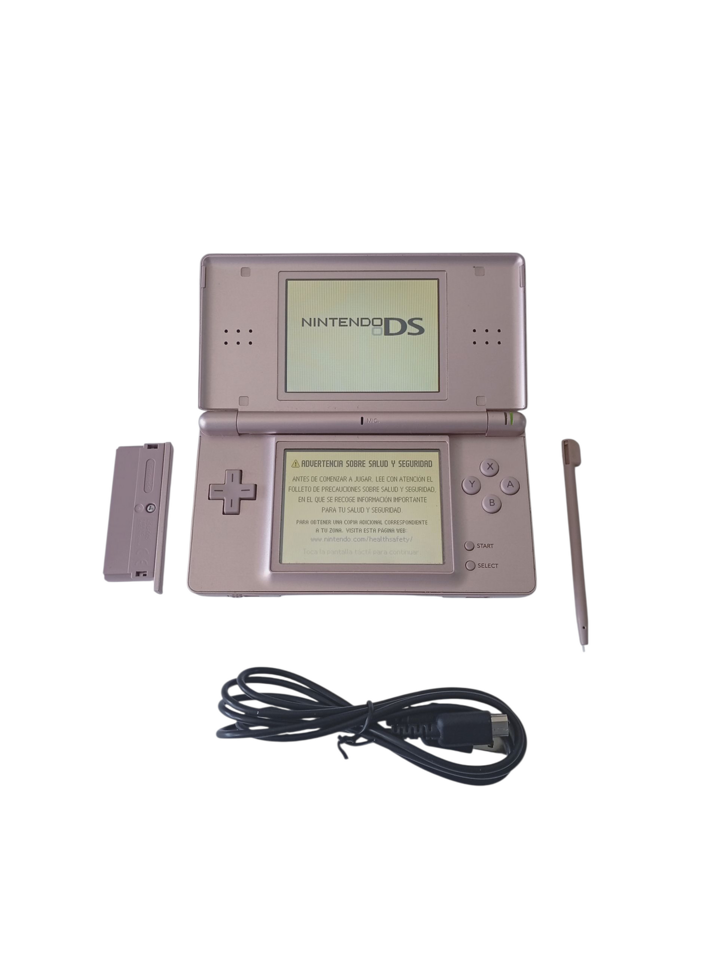 consola nintendo ds lite rosada metalizada