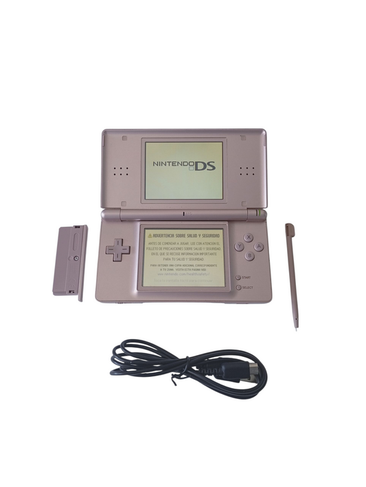 consola nintendo ds lite rosada metalizada