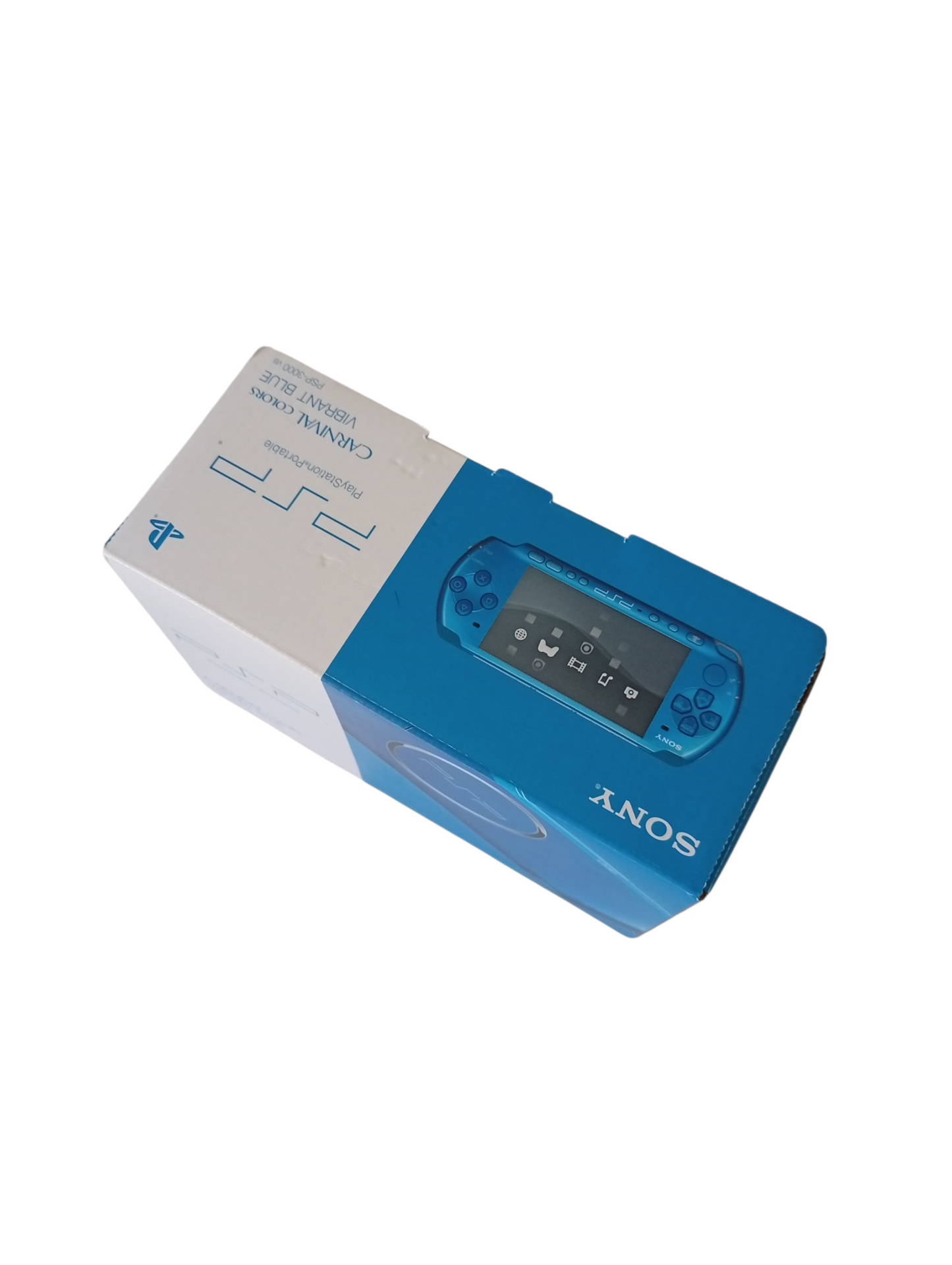 consola psp 3000 en caja vibrant blue