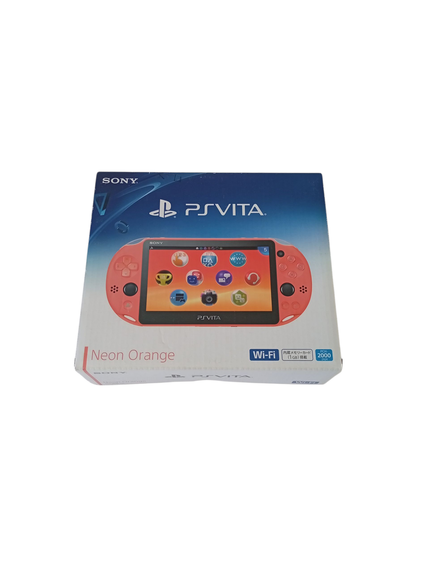 consola ps vita neon orange en caja