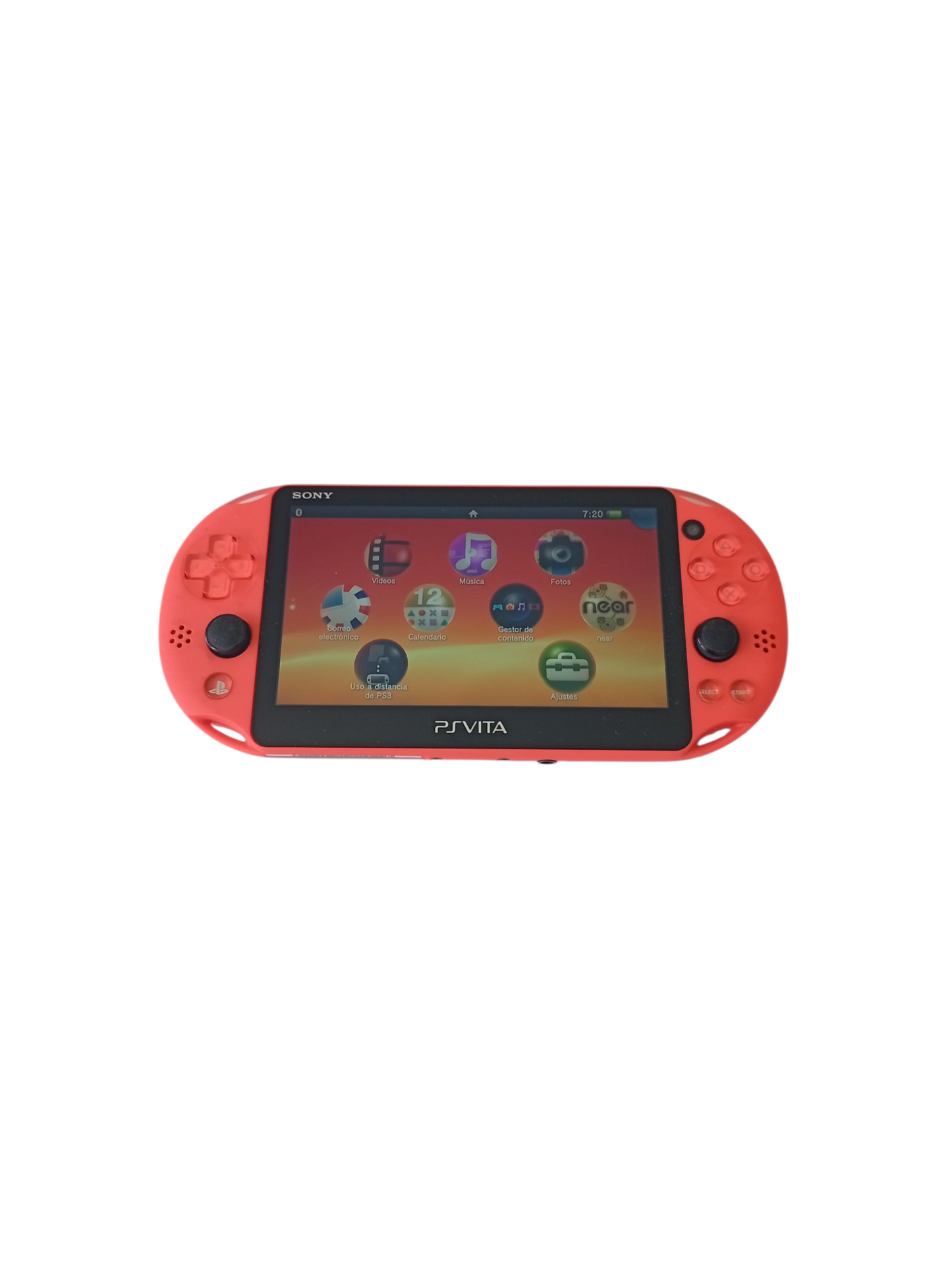 consola ps vita neon orange en caja