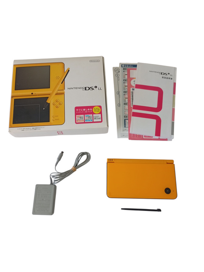 consola Nintendo dsi xl amarilla en caja