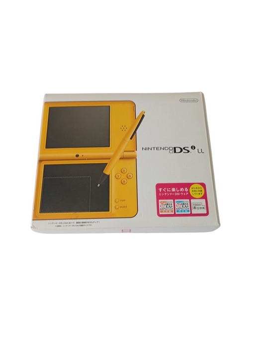 consola Nintendo dsi xl amarilla en caja
